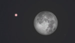 Congiunzione Luna - Marte: 24 dicembre ore 4.00