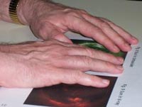 Una lettura con la tecnica braille