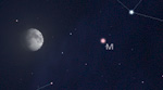 Congiunzione Luna - Marte, 16 febbraio ore 20