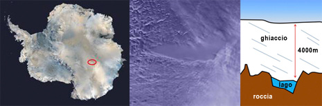 Immagini del lago Vostok