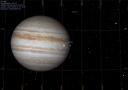 Transito di Europa su Giove visto da Ganimede