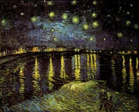 Notte stellata sul Rodano - Vincent Van Gogh