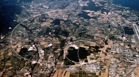 ripresa dall’alto del CERN