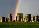 Arcobaleno su Stonehenge