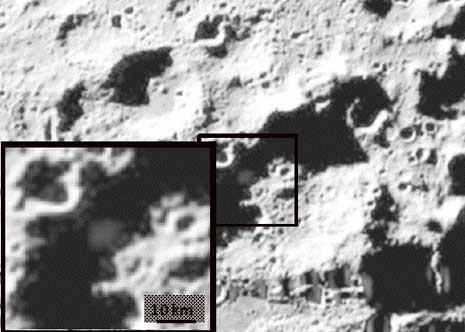 Ecco l’immagine nel visibile del pennacchio di materiale provocato dall’impatto