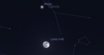 Congiunziona Luna - Marte, giorno 30 ore 20:00