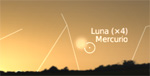 Congiunzione Luna - Mercurio, giorno 12 ore 6.30