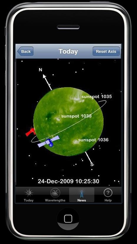 Il sole in 3d sul vostro iPhone