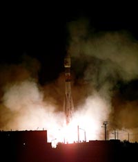 Il momento del lancio della Mars Express