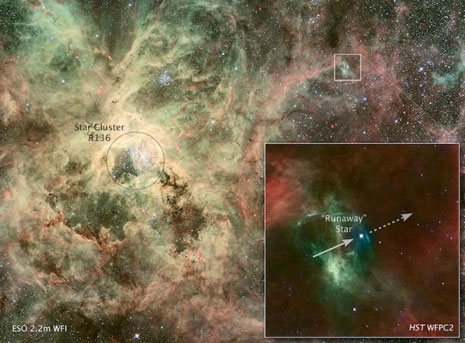 Un’immagine più dettagliata di Doradus 30
