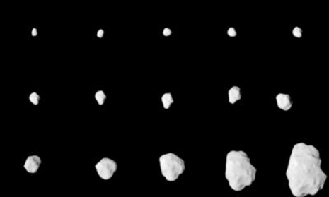 immagini dell’avvicinamento di Lutetia