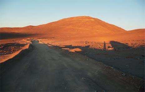 Il Cerro Armazones nel deserto di Atacama in Cile