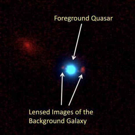 Quasar ripreso dal Keck