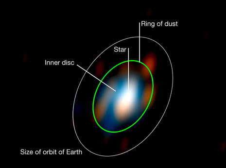 Un’immagine dei segreti più intimi della giovane stella HD 163296