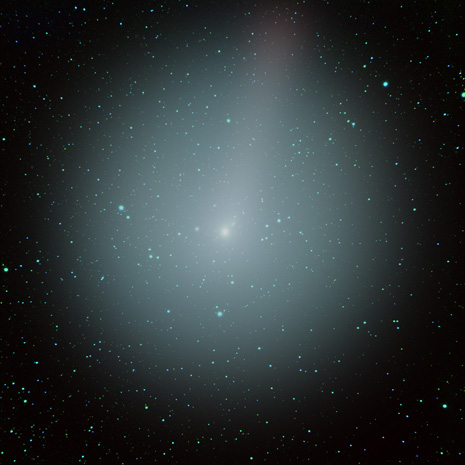 ecco la cometa Hartley fotografata il 13 ottobre da Nick Howes usando il telescopio Faulkes da 2 metri dell’Osservatorio delle isole Hawaii