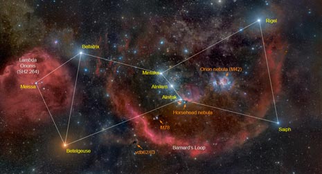 La costellazione di Orione