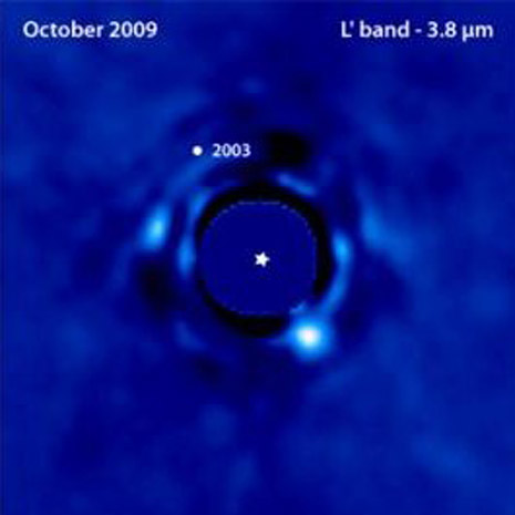 Il pianeta (ormai può dirsi tale) ricompare dalla parte opposta della stella