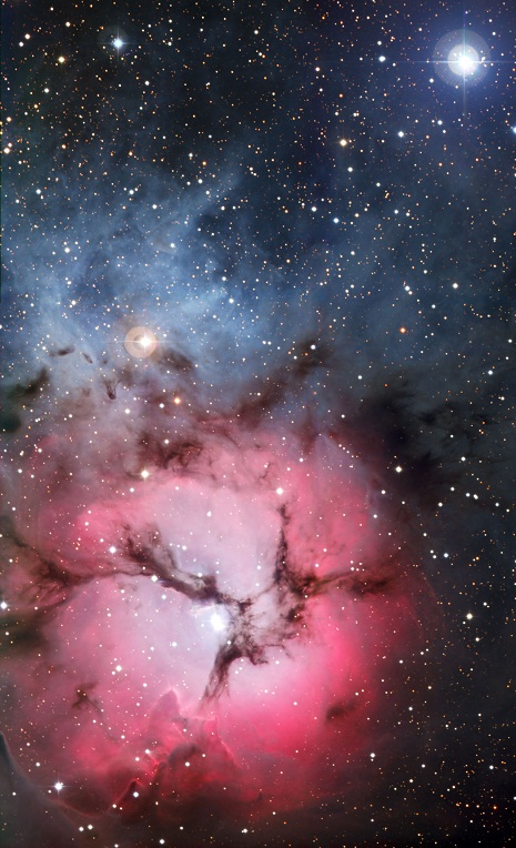 Trifid Nebula (M20) in Sagittario