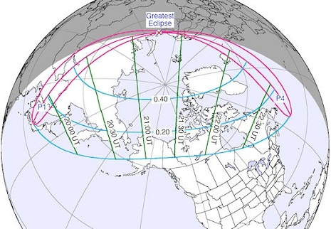 L'eclissi secondo la NASA