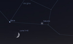 Congiunzione Luna - Saturno, giorno 4 ore 21:30