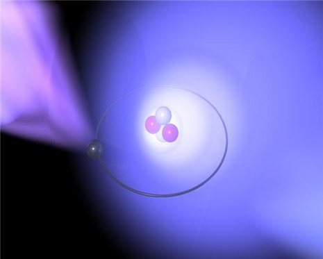 Il nostro antiprotone intrappolato nell’atomo di elio