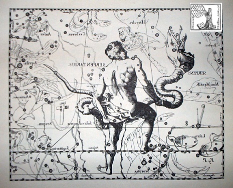 Ofiuco secondo Hevelius