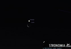 Congiunzione Luna - Venere, giorno 26 ore 5