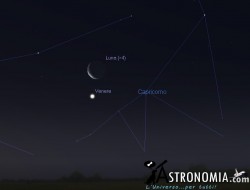 Congiunzione Luna - Venere, giorno 27, ore 5