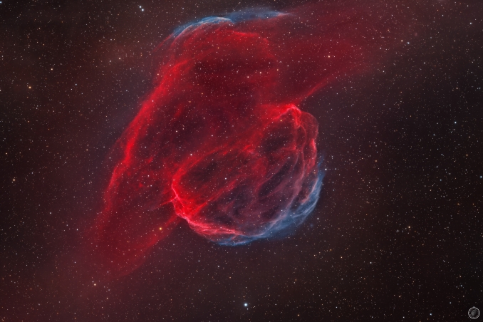Sh2-224 è un resto di supernova visibile nella costellazione boreale dellAuriga, distante circa 14700 anni luce dal sistema solare. - Copyright: Alexandre Capdevila Corral 