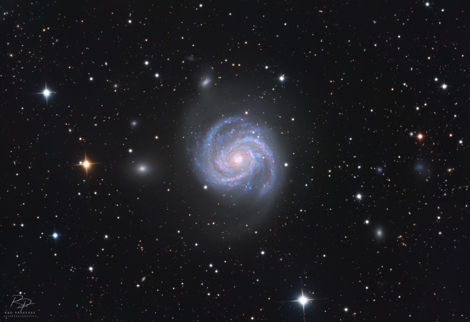 A circa 55 milioni di anni luce di distanza, nella costellazione della Chioma di Berenice, M100 è una galassia a spirale dal design grandioso e uno dei membri più brillanti dell'Ammasso della Vergine - Copyright: Rod Prazeres Astrophotography 