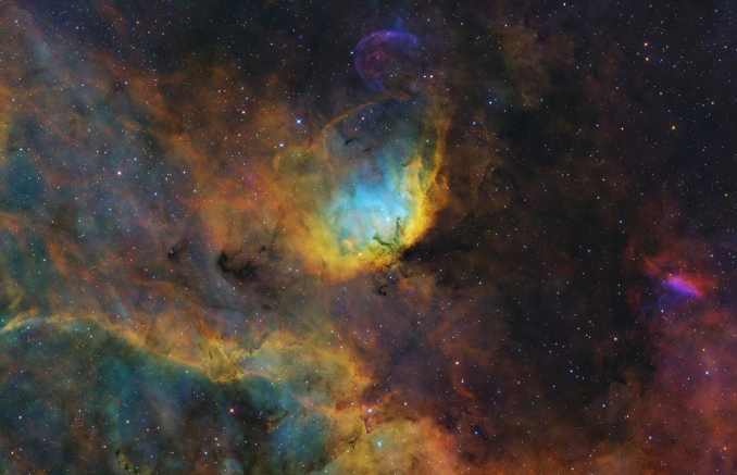 La Nebulosa Tulipano (nota anche come Sh2-101) è una nebulosa a emissione visibile nella costellazione del Cigno. - Copyright: Federico Vittorio Mantovani 