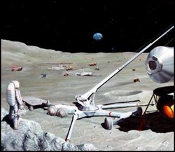 Base lunare nel cratere Shackleton