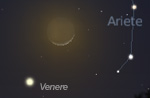 Congiunzione Luna Venere