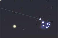 Congiunzione Venere - Pleiadi