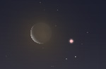 Congiunzione Luna-Marte