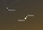 Congiunzione Venere - Saturno. 1 Luglio ore 21.30