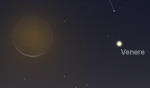 Congiunzione Luna - Venere, giorno 9 ore 5.30