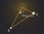 Congiunzione Luna - Venere - Saturno, 7 ottobre ore 5.00