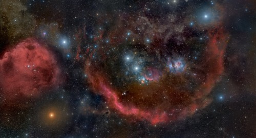 il Barnard's Ring nella costellazione di Orione