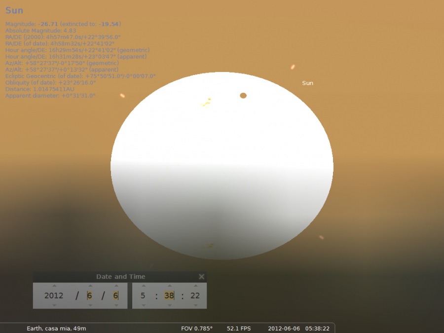 Transito di Venere sul Sole