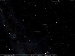 la costellazione del Serpente divisa in due