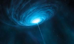 visione artistica di un quasar