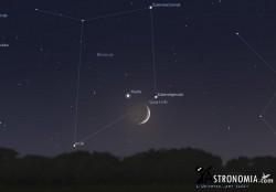 Congiunzione Luna - Marte, giorno 19 ore 20:00 Congiunzione Luna - Marte, giorno 19 ore 20:00