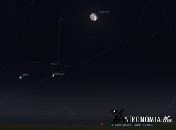 Congiunzione Luna - Pleiadi, giorno 3 ore 23:00 Congiunzione Luna - Pleiadi, giorno 3 ore 23:00
