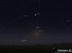 Congiunzione Luna - Venere, giorno 12 ore 5:30 Congiunzione Luna - Venere, giorno 12 ore 5:30