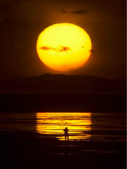 il transito di Venere, fotografato a Salt Lake City, Utah