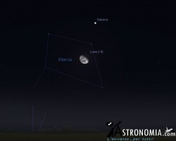 Congiunzione Luna - Giove, giorno 2 ore 1:30 Congiunzione Luna - Giove, giorno 2 ore 1:30
