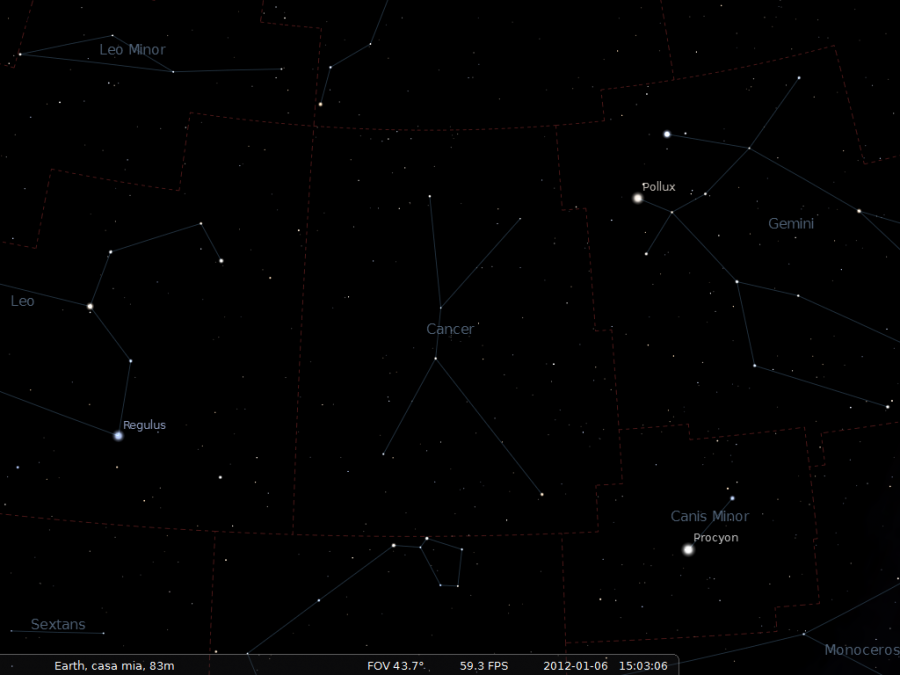 La costellazione del Cancro