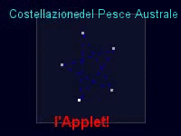 l'applet 3D della costellazione