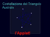 l'applet 3D della costellazione
